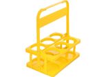 Merco Multipack 2 Pezzi Supporto 6 Portabottiglie In Plastica Giallo