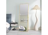 Specchio A Stelo 162X53 Cm, Cornice Nera, Grande Specchio Da Parete O Specchio A Stelo Specchio A Figura Intera Per Camera Da Letto, Soggiorno, Corridoio, Specchio Da Toilette Antideflagrante