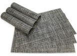 Set Di 6 Tovagliette Elegance Grigie Come Tovagliette Da Tavolo