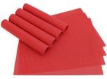 Set Di 8 Tovagliette Elegance Rosse Come Tovagliette Da Tavolo