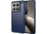 Custodia Per Xiaomi 14T / 14T Pro In Silicone Tpu Morbido, Fibra Di Carbonio, Custodia Protettiva Antiurto Blu