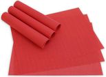 Set Di 6 Tovagliette Elegance Rosse Come Tovagliette Da Tavolo