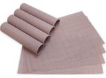 Set Di 8 Tovagliette Elegance Rosa Antico Come Tovagliette Da Tavola