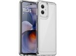 Custodia Per Motorola Moto G55 Trasparente, Custodia Protettiva In Silicone Tpu Antiurto Trasparente