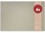 Set Di 4 Tovagliette Elegance Bianche Come Tovagliette Da Tavolo