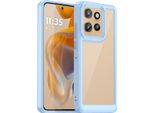 Custodia Per Motorola Edge 50 Neo Trasparente, Antiurto Tpu Silicone Custodia Protettiva Blu