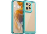 Custodia Per Motorola Edge 50 Neo Trasparente, Antiurto Tpu Silicone Custodia Protettiva Blu Cielo