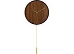 Orologio Da Parete Sensahome Stockholm - Orologio Minimalista In Stile Giapponese - Orologio A Pendolo In Legno Dal Design Nordico - Ø30 Cm - Marrone