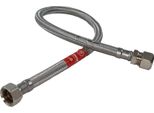 Tubo Flessibile In Acciaio Inox/Tpe Dn 8 - 300 Mm Con Raccordo A Compressione 10 Mm X Dado Per Raccordo 3/8" Tubo Corazzato Dvgw: 300 Mm Dimensione: 300 Mm"