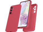 Custodia Per Samsung Galaxy A35 Morbido Silicone Liquido, Custodia In Gomma Antiurto Bordeaux