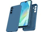 Custodia Per Samsung Galaxy A16 Morbido Silicone Liquido, Custodia In Gomma Antiurto Blu