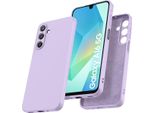 Custodia Per Samsung Galaxy A16 Morbido Silicone Liquido, Custodia In Gomma Antiurto Viola