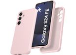 Custodia Per Samsung Galaxy S24 Fe Morbido Silicone Liquido, Custodia In Gomma Antiurto Rosa