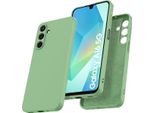 Custodia Per Samsung Galaxy A16 Morbido Silicone Liquido, Custodia In Gomma Antiurto Verde