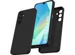 Custodia Per Samsung Galaxy A16 Morbido Silicone Liquido, Custodia In Gomma Antiurto Nero
