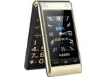 G10-C Dual Display Dual Sim Telefono Cellulare 1800Mah Grande Batteria Flip Telefono Cellulare Con Grande Altoparlante Voce Oro