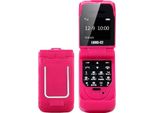 J9 0,66 Zoll Mini Filp Handy Fm Wireless Bluetooth 3.0 Dialer Hands Free Headset Handy Pink