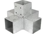 Giunto Angolare Per Pergola Per Pali 9 X 9 Cm Modello A Croce - Per Pezzo