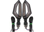 12V Coppia Universale Moto Scooter Led Daytime Running Turn Signal Lights - Giallo