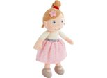 Haba Bambola Di Stoffa Unisex Lara - Rosa E Bianca - Altezza 30 Cm