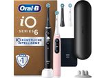Oral B Elektrische Zahnbürste Zahnpflege iO 6 Schwarz Rosa Ersatzbürstenköpfe Zubehör