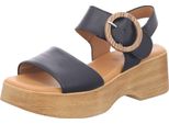 Gabor Sandali/Sandalette Da Donna In Pelle Liscia Nera Taglia: 42