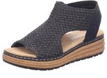 Rieker Sandali Donna Nero Sintetico Tessile Mix Taglia: 36