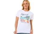Rip Curl Maglietta Da Donna Crystal Standard Tee, Taglia:M, Colore:Bianco