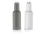 Set Macinae Pepe Elettrico Arendo, Macina Spezie In Acciaio Inox, Regolabile In Continuo, A Batteria, In Acciaio Inox, Macina Ceramica, Set Di 2, Led, Sensore Di Inclinazione