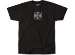 Maglietta West Coast Choppers Herren Wcc Parts Tee Nero/Bianco Schwarz M