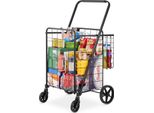 Carrello Della Spesa Carrello Della Spesa Pieghevole Da 50 Kg, Carrello Della Spesa Carrello A Mano Multifunzionale, Carrello Della Spesa Pieghevole Per Il Bucato, La Spesa, Gli Attrezzi Da Campeggio Ecc.