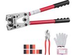 Pinze Per Crimpare Capicorda 6-50 Mm², Pinze Per Crimpare Cavi Di Batteria, Pinza Per Crimpare Terminali Di Batteria, Utensile Per Crimpare Con 6 Misure E 95 Connettori Ad Anello In Rame, Pinza Per Crimpare Terminali Ad Anello In Rame, Taglierina Per Cavi