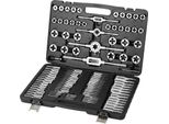 Set Di Rubinetti A Macchina Da 110 Pezzi, Set Di Rubinetti Per Carotatura Con Cuscinetto In Acciaio Per Rubinetti A Macchina Incl. 35 X Rubinetti, 35 X Matrici Da Taglio Custodia Metrica