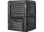 Compostiera Rapida 300L Compostiera Da Giardino 60,7X60,5X82,5Cm Termocomposter Compostiera In Plastica Pp Resistente Alla Corrosione E Al Calore Bidone Per Il Compostaggio Per La Riduzione Dei Rifiuti Domestici