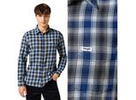 Wrangler Herren, Camicia 1PKT Shirt, L, Blau, Camicie Herren, , Herren