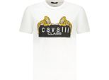 T-Shirt Bianca Da Uomo Con Scollo Rotondo E Stampa Del Logo - Design A Maniche Corte