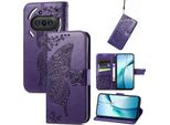 Per Nothing Phone 3A Custodia A Portafoglio In Pelle Finta Custodia Per Cellulare Custodia Con Design A Farfalla Custodie Viola