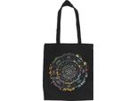 Something Different - Borsa A Tracolla, Cerchio Dell'anno, Tessuto Misto Poliestere-Cotone SD10144 (Taglia Unica) (Nero)