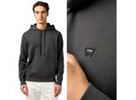 Wrangler Uomo, Felpa Sign Off Hoodie, 3XL, Nero, Felpa Con Cappuccio, Felpa Con Cappuccio