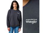 Wrangler Donna, Felpa Regular Sweat, Xs, Nero, Maglia Con Cappuccio, , Felpa Con Cappuccio