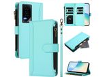 Custodia Per Honor Gt, Con Cerniera, Portafoglio Custodia Flip In Finto Cuoio Con Tasche Per Carte, Supporto E Passante Verde Menta
