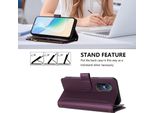 Custodia Per Huawei Nova 9 Se/Honor 50 Se, Con Cerniera, Portafoglio, Custodia Flip In Finto Cuoio Con Tasche Per Carte, Supporto E Passante Per La Mano Viola