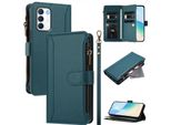 Custodia Per Infinix Zero 5G 2023, Con Cerniera, Portafoglio In Finto Cuoio Con Tasche Per Carte, Supporto E Passante Per La Mano Verde
