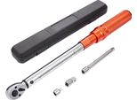 Chiave Dinamometrica 3/8", Set Di Chiavi Dinamometriche Per Bicicletta E Moto 14-110Nm, Precisione Di Errore ± 3% Con 2 Aste Di Prolunga 152,4 Mm, Adattatore 3/8-1/2"" E 3/8- 1/4"", 72 Denti Regolabili"