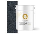 Intonaco Decorativo Con Mica 15 Kg - Grafite Con Cristalli E Mica Nera D923 - Intonaco Strutturato Per Interni Ed Esterni, Resistente Alle Intemperie Q-COVER