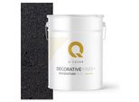 Intonaco Decorativo Con Mica 15 Kg - Grigio Scuro-Marrone Con Mica Nera D922 - Intonaco Strutturato Per Interni Ed Esterni, Resistente Alle Intemperie Q-COVER