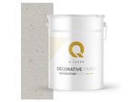 Intonaco Decorativo Con Mica 15 Kg - Beige Chiaro Con Mica Dorata D801 - Intonaco Strutturato Per Interni Ed Esterni, Resistente Alle Intemperie Q-COVER