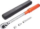 Chiave Dinamometrica 1/2", 14-204 Nm Set Di Chiavi Dinamometriche Per Bicicletta E Moto, Precisione Di Errore ± 3 % Con Asta Di Prolunga Da 127 Mm, Adattatore 1/2-3/8"" E 1/2-1/4"", Testa A Cricchetto A 72 Denti"