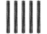Spazzola Per Grondaie, Lunghezza Totale 4,6 M, φ110 Mm, Strumento Per La Pulizia Delle Grondaie, Parafoglie Per Grondaie Da 12,7 Cm, Rimuove Senza Fatica Foglie E Sporcizia Dal Tetto, Confezione Da 5 Pz