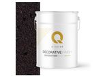 Intonaco Decorativo Con Mica 15 Kg - Marrone Scuro Con Mica Nera D825 - Intonaco Strutturato Per Interni Ed Esterni, Resistente Alle Intemperie Q-COVER